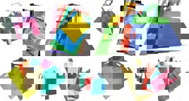 Plain Non-Woven Shopping Bags (5kg)