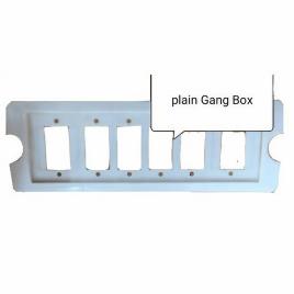 Plastic 4 Module Plain Gang Box