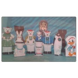 Plastic 8 Ft Cartoon Waste Bin