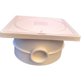 Plastic Waterproof Deck Junction Box, 3-Way 6x4 Inch