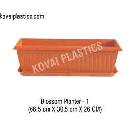 Plastic Rectangular Blossom Planter