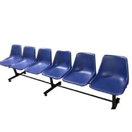 Plastic Blue Waiting Room Chair