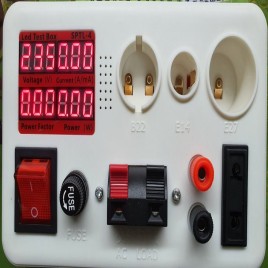 Plastic Digital Power Meter LED Quick Test Box PD