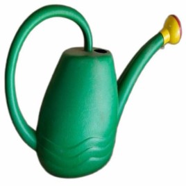 Green Plastic Watering Can