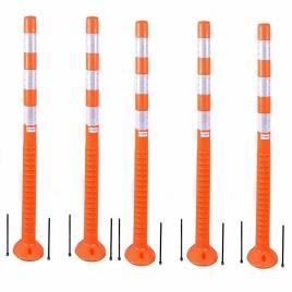 Orange Flexible PVC Road Post
