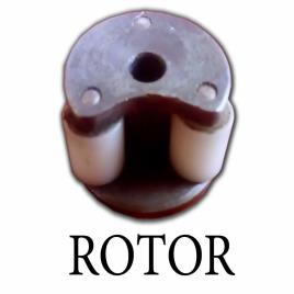 Grey and White Plastic Pump Rotor