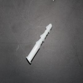 Plastic PVC Fisher Plug, White, All Purpose