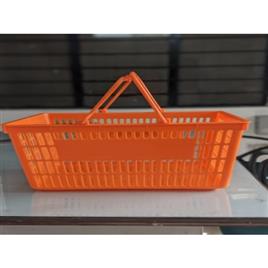 Orange Plastic Shopping Basket