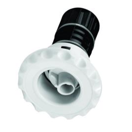 Plastic Pool Rotary Jet, White and Black, 1/2 Inch