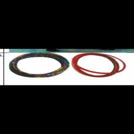 Plastic Yellow Hoop Rings