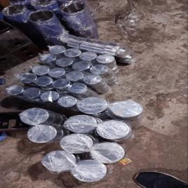 White Round Plate Moisture Tins