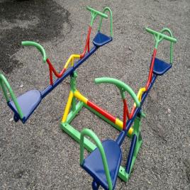 Outdoor Iron Playground Seesaw