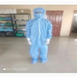 PLUS CARE Blue Non-Woven Disposable PPE Kit