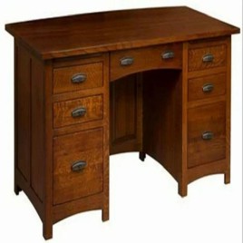 U-Shaped Plywood Office Desk with Storage