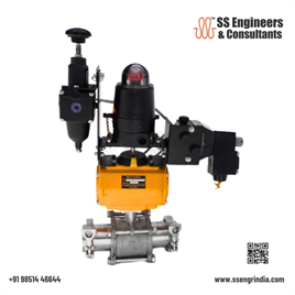 Industrial Pneumatic Flanged Ball Valve