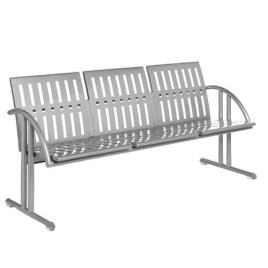 3 Seater Stainless Steel Polished Hospital Chair