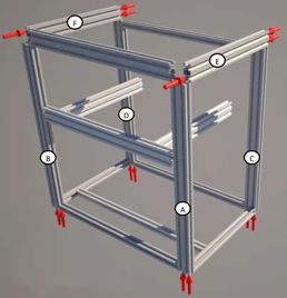 Industrial Aluminium Machine Frame