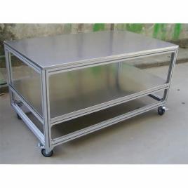Polished Aluminium Industrial Table