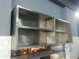 Polished Stainless Steel Wall Cupboard
