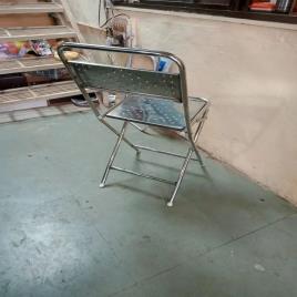 Polished Stainless Steel Foldable Chair
