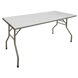 Polished Stainless Steel Foldable Table