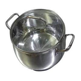 Polished Stainless Steel Hot Pot Casserole, 2 L Capacity