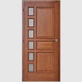 Polished Brown Wooden Square Door