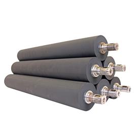 Black Ebonite Rubber Conveyor Roller