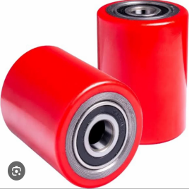 Polyurethane Pallet Truck Wheel, Red