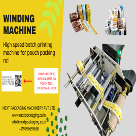 Printing Pouch Winding Machine