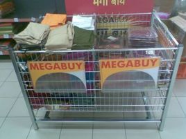 860 MM Powder Coated SS Square Bin