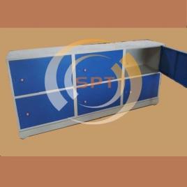 Industrial Powder Coated Work Table With Cabinet