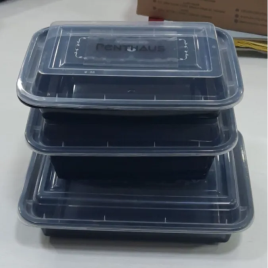 PP Rectangle Disposable Tray Containers