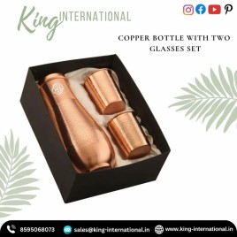 Premium Copper Drinkware Set