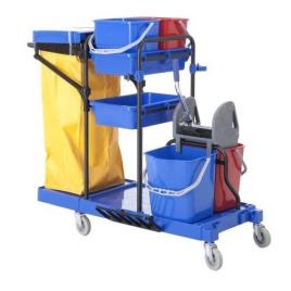 PROKLEEN Multifunction Plastic Janitor Cart
