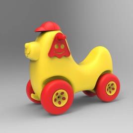 Plastic Puppy Ride On Toy
