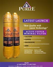 Copper Mineral Filter for Home, 7000 Capacity