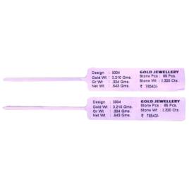 Purple Rectangular Jewellery Label