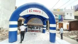 PVC Coated Fabric 15ft Advertising Arch Machine