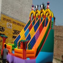 PVC Coated Fabric Giant Slide Bouncer, Events, Max Age 15 Years