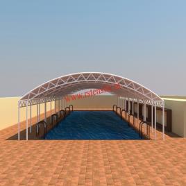 PVC Modular Pool Shed