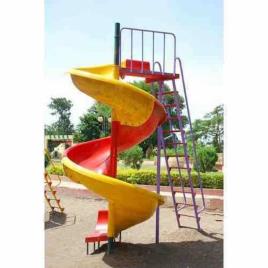 PVC Outdoor Spiral Garden Slide