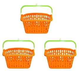 Orange PVC Household Basket