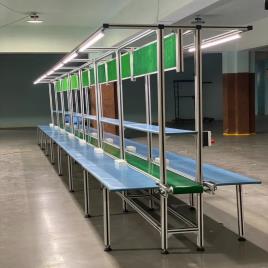 Industrial PVC Assembly Line Table