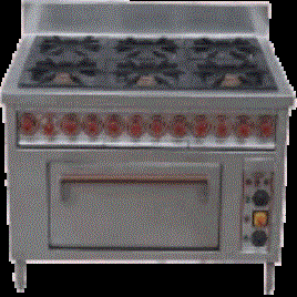 RC 2 Six Burner Commercial Oven
