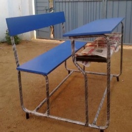 Rectangular 3 Seater Wood Desk