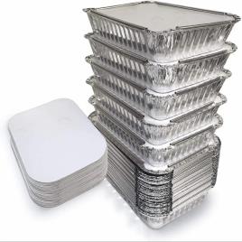 Rectangular Aluminium Foil Packaging Lid