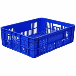Rectangular Blue Bakery Crates