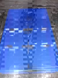 Blue Rectangular Cake Crate