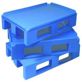 Blue Rectangular Plastic Pallet